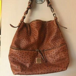 Dooney & Bourke Ostrich Leather Bucket Bag